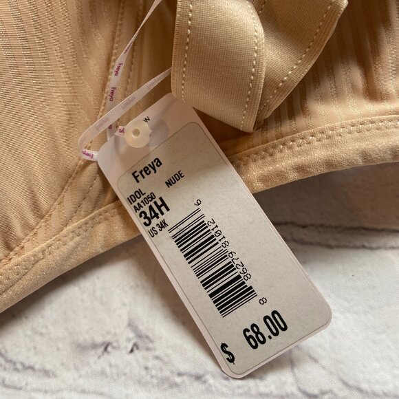 🩷🩷FREYA IDOL NUDE SIZE 34K US  UNDERWIRE MOLDED CUP T-SHIRT BRA NWT - Picture 6 of 7